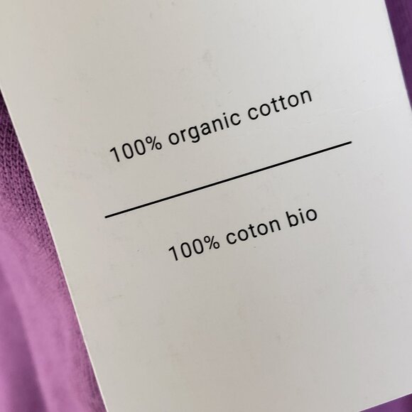 NWT Mountain Hardwear MHW Logo Label Crew Sweatshirt sz M Organic Cotton Purple - Picture 6 of 10